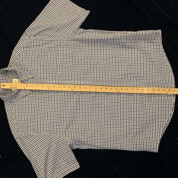 EDDIE BAUER SS All Cotton Checked Shirt - Picture 5 of 6